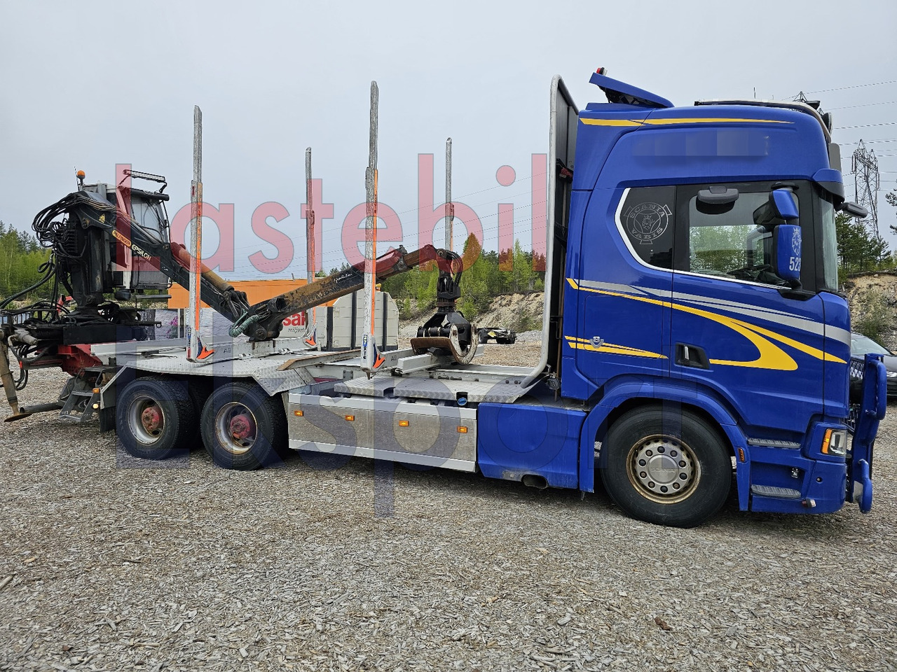 Scania R650 - Houttransport, Kraanwagen: afbeelding 1 Scania R650 - Houttransport, Kraanwagen: afbeelding 1