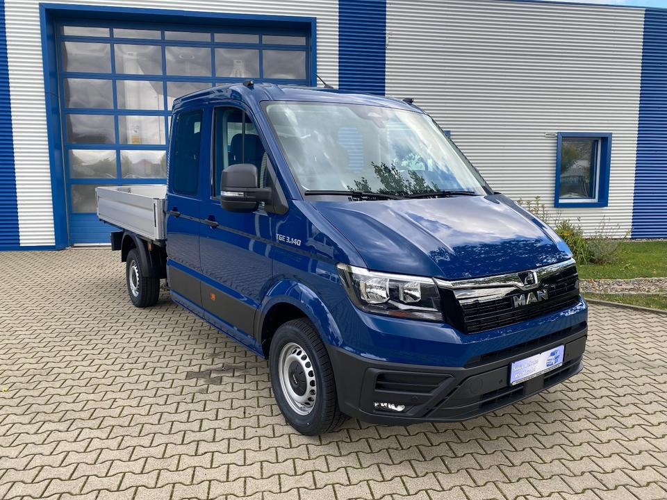 MAN TGE 3.140 Doka Pritsche Next Level *TEMPO*KLIMA*CAM*AHK*APP*PDC*INKL.19% MWST*SOFORT!* - Bestelwagen met open laadbak, Bestelwagen met dubbele cabine: afbeelding 2 MAN TGE 3.140 Doka Pritsche Next Level *TEMPO*KLIMA*CAM*AHK*APP*PDC*INKL.19% MWST*SOFORT!* - Bestelwagen met open laadbak, Bestelwagen met dubbele cabine: afbeelding 2