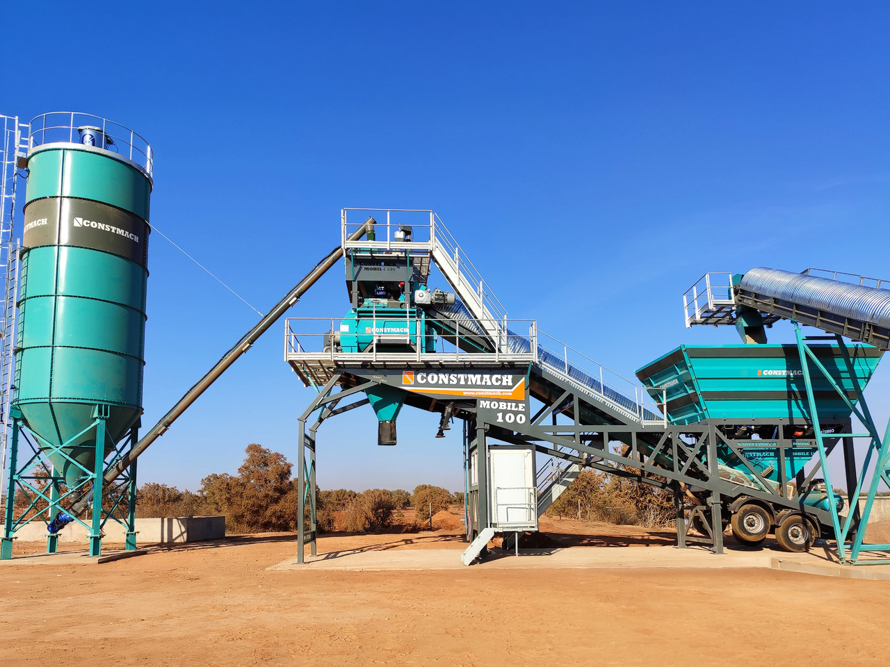 Constmach 100 m³/h Mobile Concrete Batching Plant - Betoncentrale: afbeelding 1 Constmach 100 m³/h Mobile Concrete Batching Plant - Betoncentrale: afbeelding 1