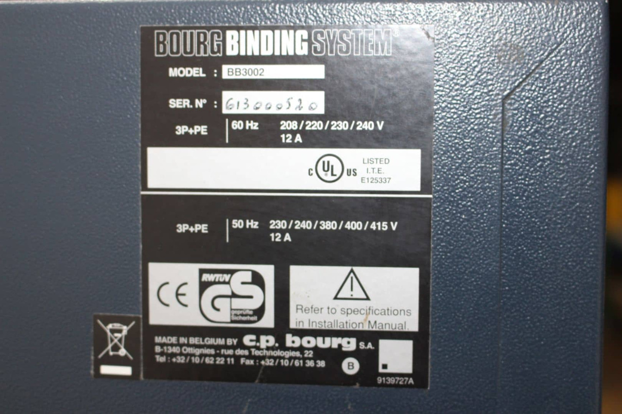 Inbindmachine CP Bourg BB-3002 EVA: afbeelding 6