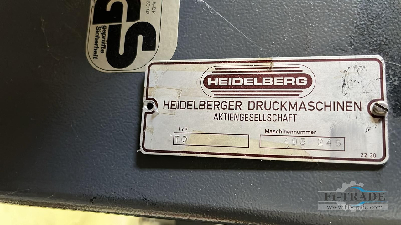 Heidelberg TOK (15Mio.) - Offset drukpers: afbeelding 5 Heidelberg TOK (15Mio.) - Offset drukpers: afbeelding 5