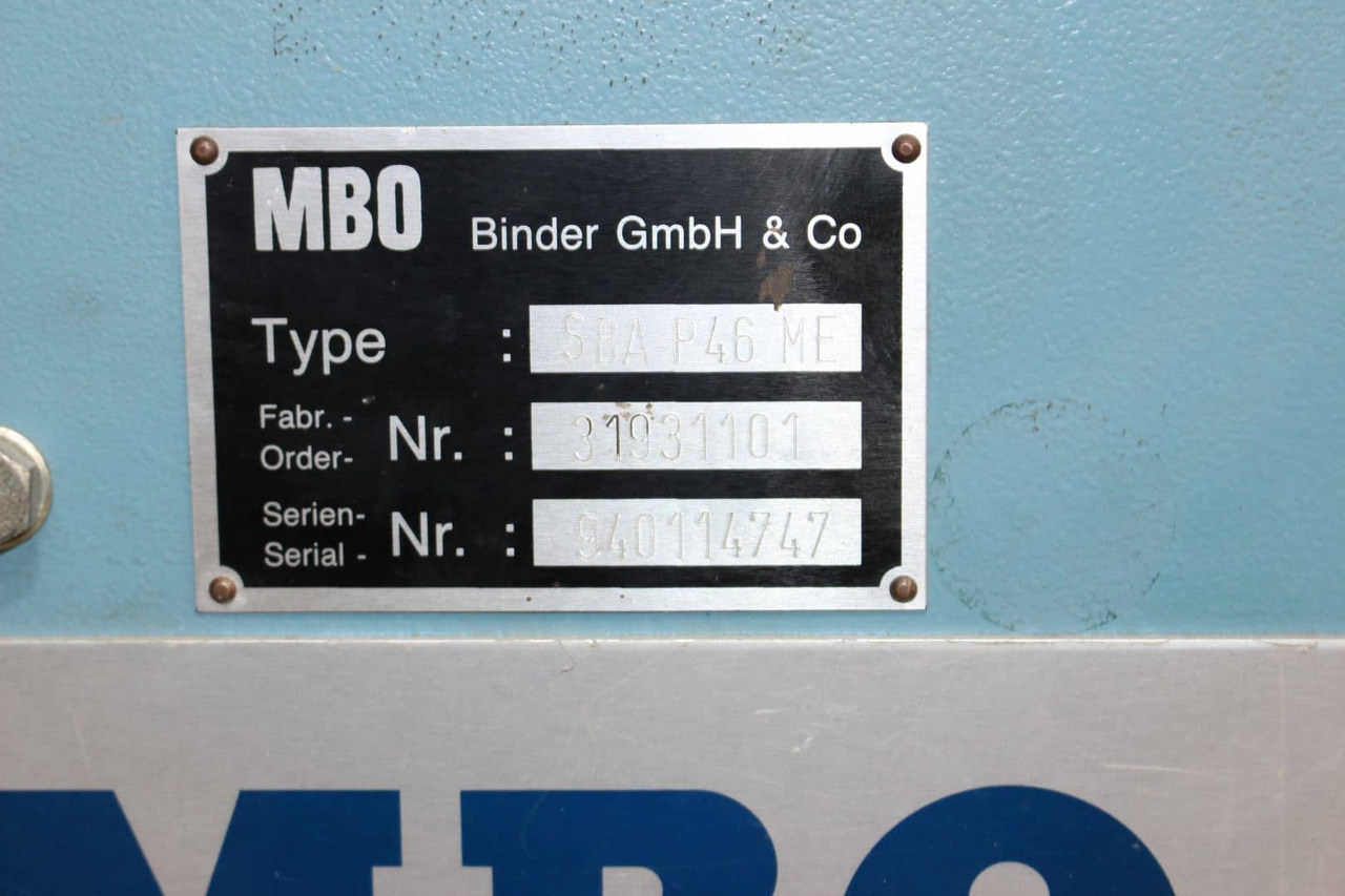 Drukmachine MBO SBAP 46-ME: afbeelding 6