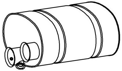 Katalysator SCR Euro 4/5 VOLVO B9, B12 - Dinex 80392 20703415 - Katalysator voor Vrachtwagen: afbeelding 2 Katalysator SCR Euro 4/5 VOLVO B9, B12 - Dinex 80392 20703415 - Katalysator voor Vrachtwagen: afbeelding 2