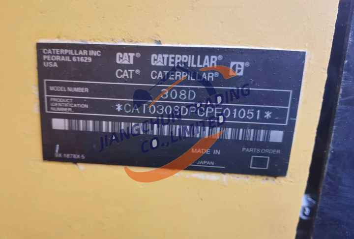 Minigraafmachine Good Price CAT 305.5E 307 308C 308D 308E 312D 315D 320C 320D Second Hand 7 Tons Used Mini Crawler Excavator: afbeelding 6