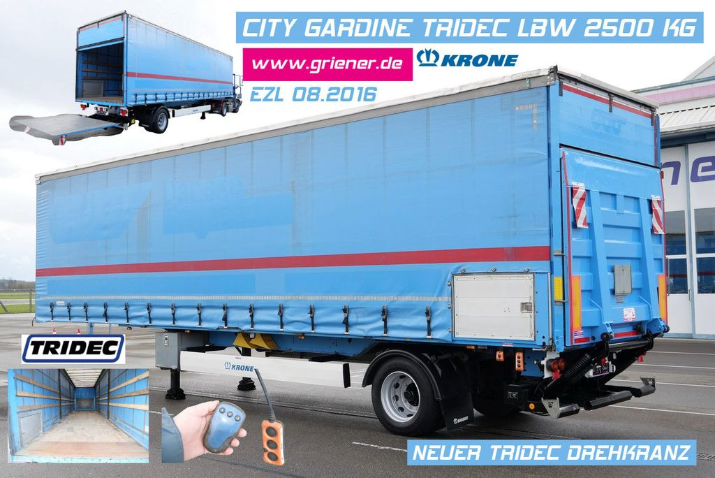 Krone SEP 10/BPW /TRIDEC / EDSCHA / LBW 2500 kg CITY - Schuifzeiloplegger: afbeelding 1 Krone SEP 10/BPW /TRIDEC / EDSCHA / LBW 2500 kg CITY - Schuifzeiloplegger: afbeelding 1