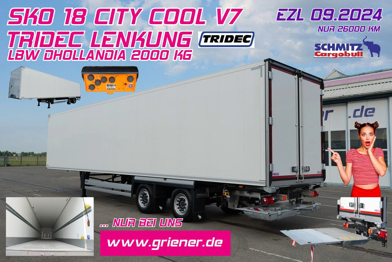 Schmitz Cargobull SKO 18/ LZG CITY /COOL V7 LBW /TRIDEC /FP 45 - Gesloten oplegger: afbeelding 1 Schmitz Cargobull SKO 18/ LZG CITY /COOL V7 LBW /TRIDEC /FP 45 - Gesloten oplegger: afbeelding 1