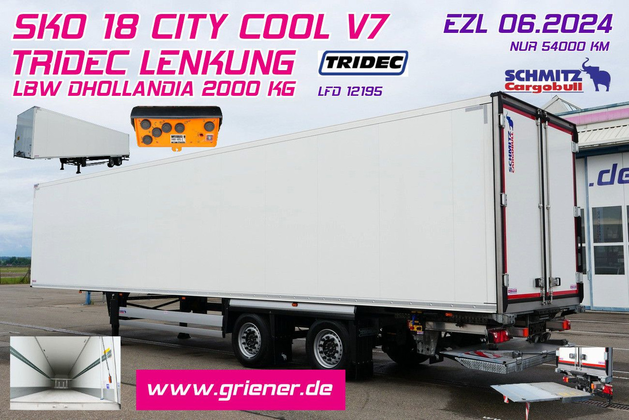 Schmitz Cargobull SKO 18/ LZG CITY /COOL V7 LBW /TRIDEC /FP 45 - Gesloten oplegger: afbeelding 1 Schmitz Cargobull SKO 18/ LZG CITY /COOL V7 LBW /TRIDEC /FP 45 - Gesloten oplegger: afbeelding 1
