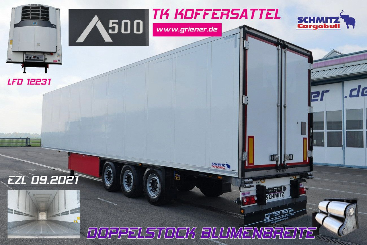 Schmitz Cargobull SKO 24/DOPPELSTOCK BLUMEN TK A500 DRP FP 45 - Koelwagen oplegger: afbeelding 1 Schmitz Cargobull SKO 24/DOPPELSTOCK BLUMEN TK A500 DRP FP 45 - Koelwagen oplegger: afbeelding 1