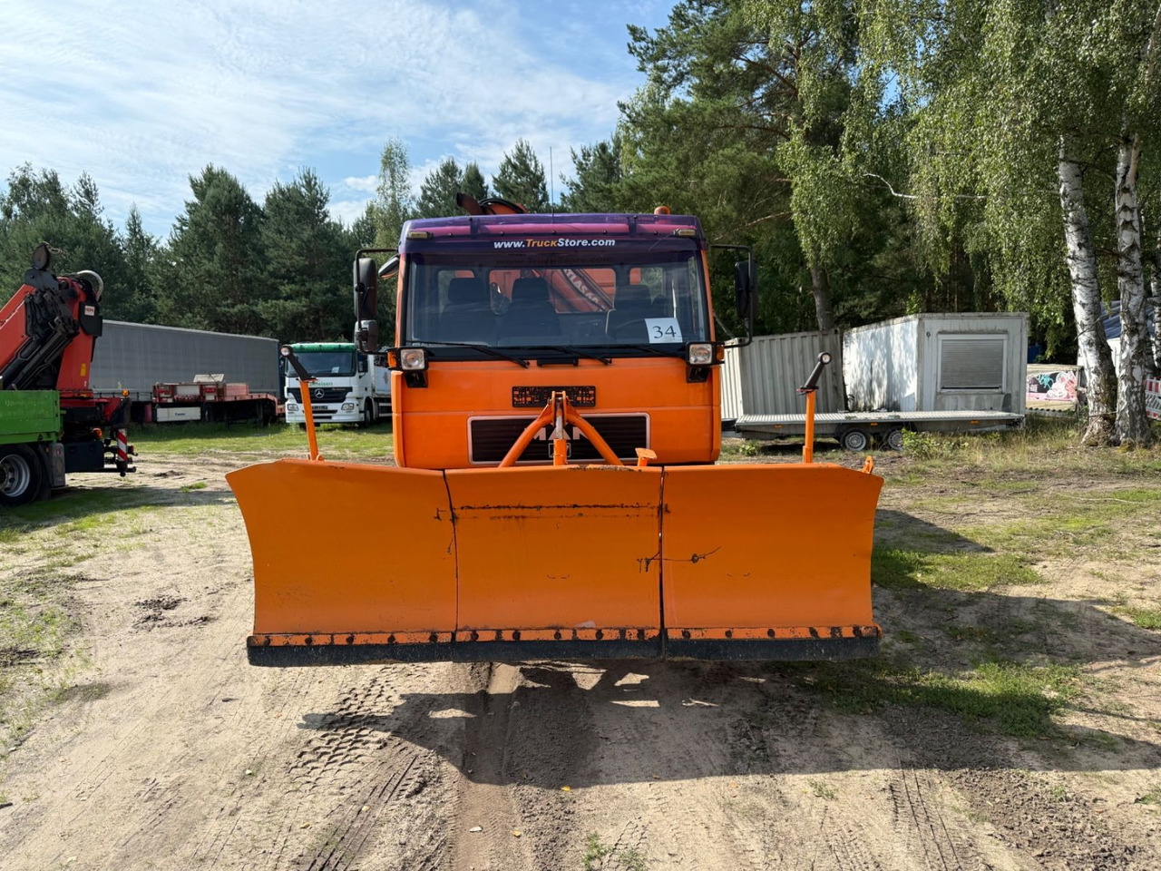 MAN 10.224 Atlas Kran Salzstreuer 4X4 - Kipper vrachtwagen, Kraanwagen: afbeelding 2 MAN 10.224 Atlas Kran Salzstreuer 4X4 - Kipper vrachtwagen, Kraanwagen: afbeelding 2