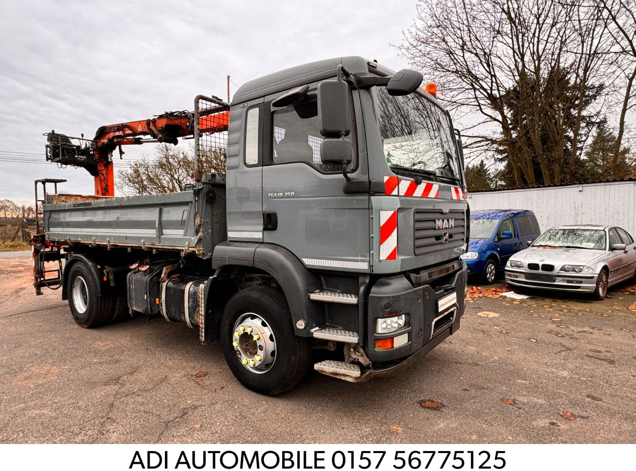 MAN TGA 18.350 Kipper - Kran 4x2 - Kipper vrachtwagen, Kraanwagen: afbeelding 1 MAN TGA 18.350 Kipper - Kran 4x2 - Kipper vrachtwagen, Kraanwagen: afbeelding 1