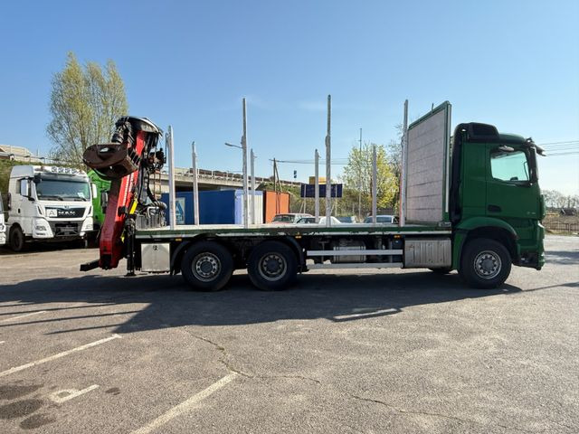 Mercedes-Benz Actros 2571 Holztransporter mit Kran - Houttransport, Kraanwagen: afbeelding 5 Mercedes-Benz Actros 2571 Holztransporter mit Kran - Houttransport, Kraanwagen: afbeelding 5