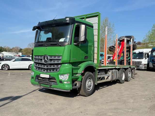 Mercedes-Benz Actros 2571 Holztransporter mit Kran - Houttransport, Kraanwagen: afbeelding 3 Mercedes-Benz Actros 2571 Holztransporter mit Kran - Houttransport, Kraanwagen: afbeelding 3