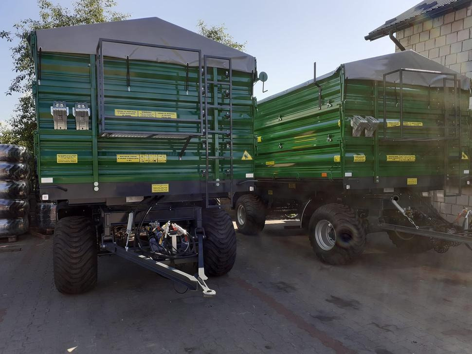 Nieuw Landbouwkipper Techmont Anhänger / Trailer / Remorque / Rimorchio / Прицеп двухоосный бортовой / Przyczepa dwuosiowa PTD16 12 t: afbeelding 9