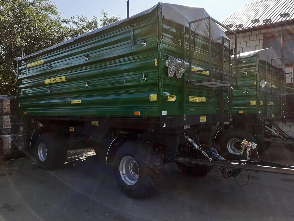 Nieuw Landbouwkipper Techmont Anhänger / Trailer / Remorque / Rimorchio / Прицеп двухоосный бортовой / Przyczepa dwuosiowa PTD16 12 t: afbeelding 8