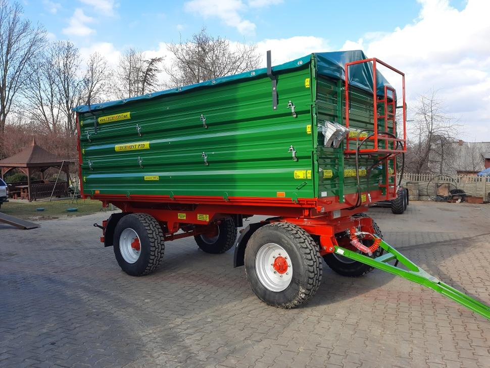 Nieuw Landbouwkipper Techmont Anhänger / Trailer / Remorque / Rimorchio / Прицеп двухоосный бортовой / Przyczepa dwuosiowa PTD16 12 t: afbeelding 7