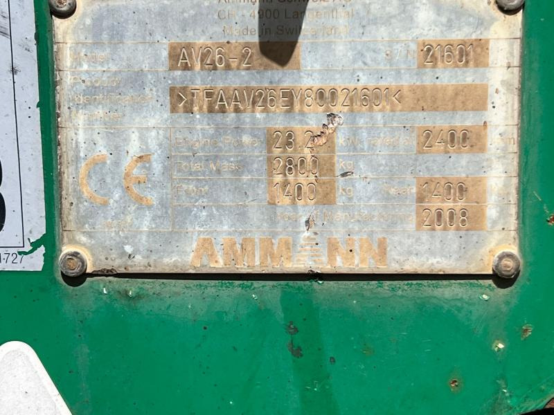 Kleine wals Ammann COMPACTEUR AV26-2 ROULEAU TANDEM VIBRANT ARTICULÉ: afbeelding 18