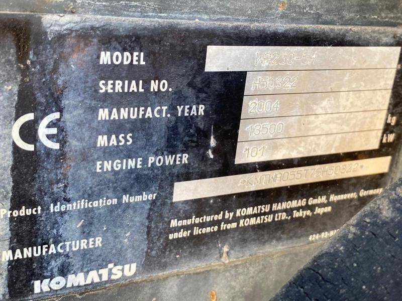 Wiellader Komatsu WA250-5H Chargeuse à pneus: afbeelding 15