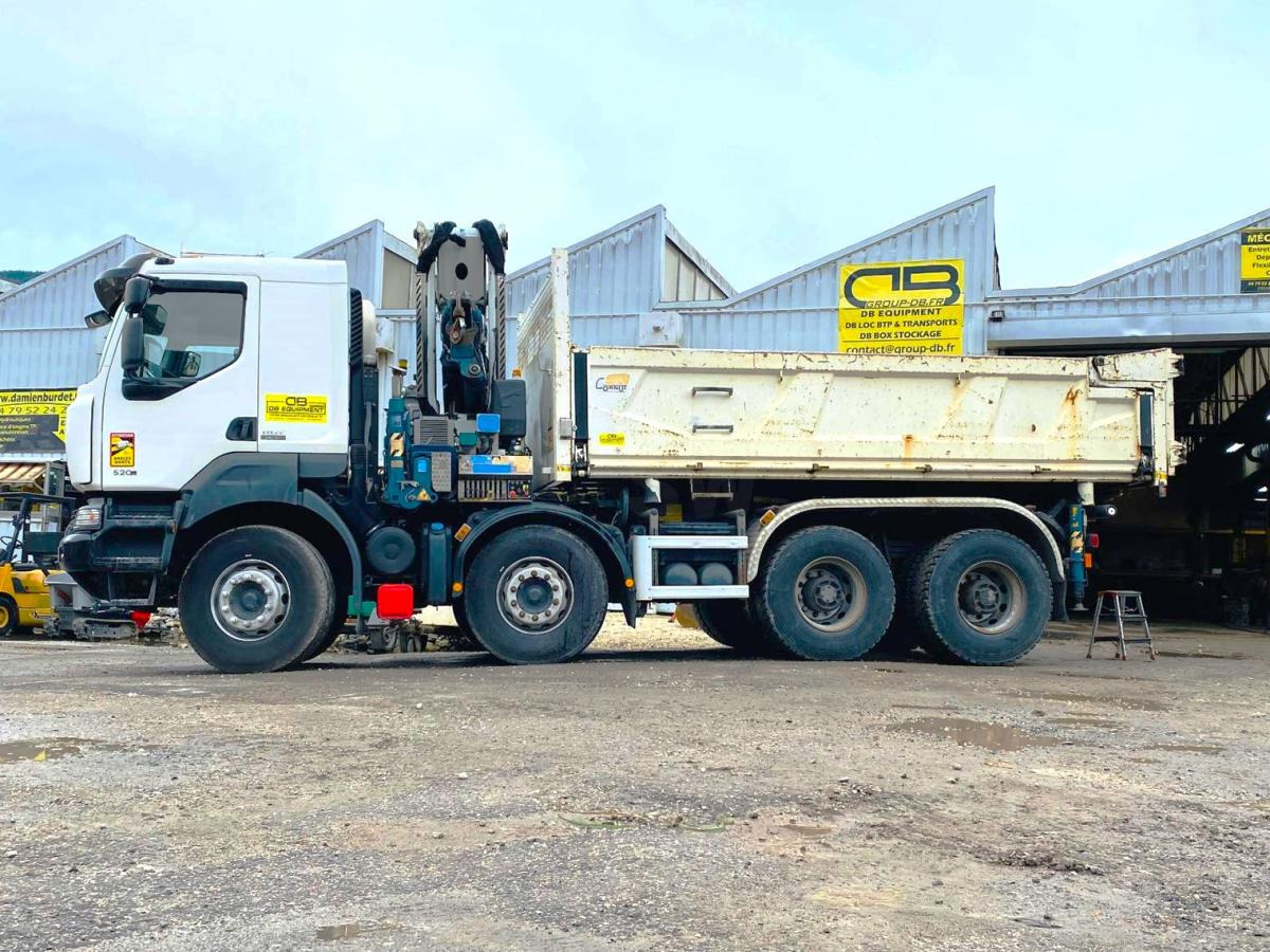 RENAULT KERAX 8x4 520 BIBENNE CIF GRUE CORMACH - Kipper vrachtwagen, Kraanwagen: afbeelding 2 RENAULT KERAX 8x4 520 BIBENNE CIF GRUE CORMACH - Kipper vrachtwagen, Kraanwagen: afbeelding 2