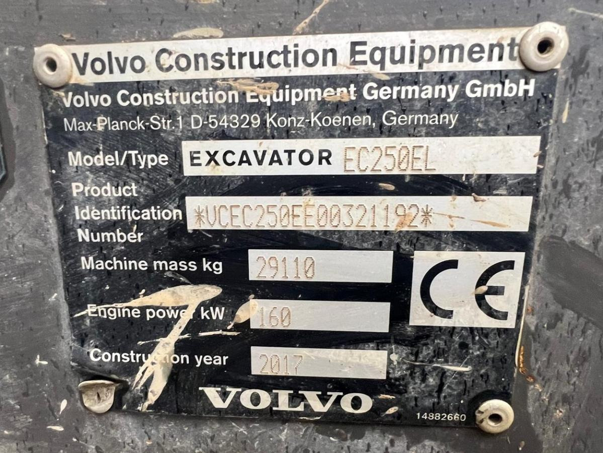 Leasing Volvo EC250EL PELLE 29T Volvo EC250EL PELLE 29T: afbeelding 29 Leasing Volvo EC250EL PELLE 29T Volvo EC250EL PELLE 29T: afbeelding 29