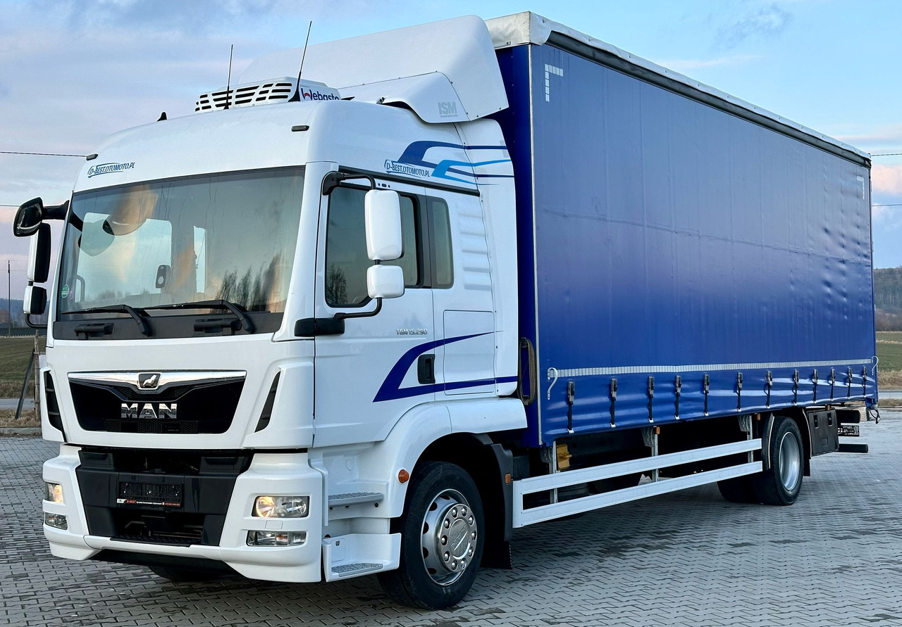 MAN TGM 15.290 / FIRANKA / 20 EUROPALET / AUTOMAT / SYPIALKA / DMC 16 T / 8 400 KG ŁADOWNOŚĆ - Schuifzeilen vrachtwagen: afbeelding 2 MAN TGM 15.290 / FIRANKA / 20 EUROPALET / AUTOMAT / SYPIALKA / DMC 16 T / 8 400 KG ŁADOWNOŚĆ - Schuifzeilen vrachtwagen: afbeelding 2