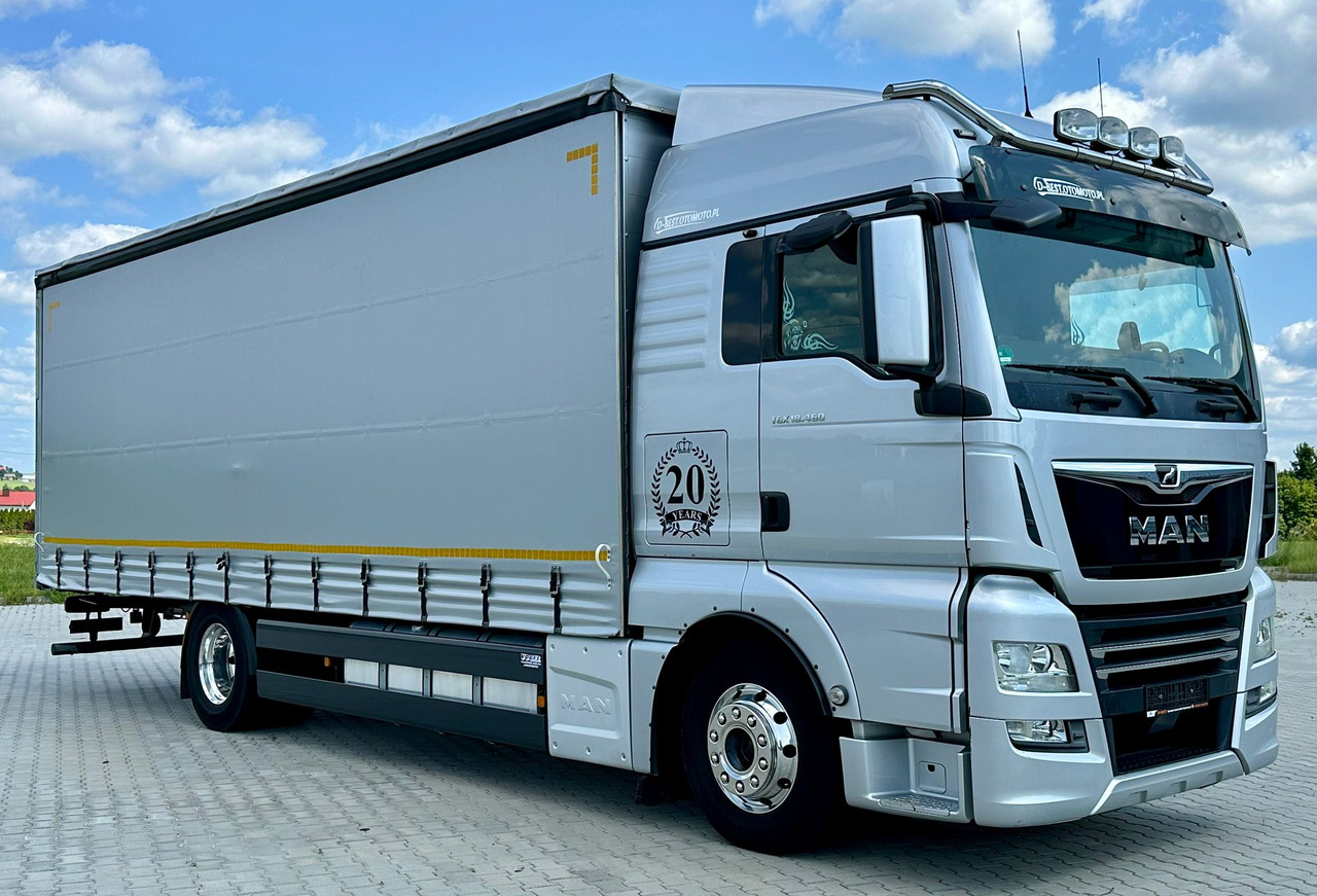 MAN TGX 18.460 / FIRANKA / 20 EUROPALET / ALUSY / SKÓRY / 260 TYS KM / 2019 ROK / Z NIEMIEC - Schuifzeilen vrachtwagen: afbeelding 1 MAN TGX 18.460 / FIRANKA / 20 EUROPALET / ALUSY / SKÓRY / 260 TYS KM / 2019 ROK / Z NIEMIEC - Schuifzeilen vrachtwagen: afbeelding 1