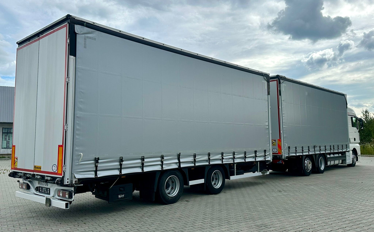MAN TGX 26.460 / ZESTAW PRZEJAZDOWY / 38 PALET / AUTOMAT / SYPIALKA / PRZYCZEPA WIELTON / 2019 ROK / NISKI PRZEBIEG - Schuifzeilen vrachtwagen: afbeelding 3 MAN TGX 26.460 / ZESTAW PRZEJAZDOWY / 38 PALET / AUTOMAT / SYPIALKA / PRZYCZEPA WIELTON / 2019 ROK / NISKI PRZEBIEG - Schuifzeilen vrachtwagen: afbeelding 3