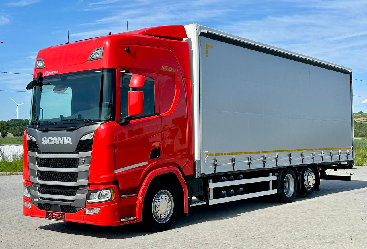 SCANIA R410 / FIRANKA / 21 EUROPALET / 8.5 M DŁUGOŚCI / 6x2 / PODWIESZA - Schuifzeilen vrachtwagen: afbeelding 2 SCANIA R410 / FIRANKA / 21 EUROPALET / 8.5 M DŁUGOŚCI / 6x2 / PODWIESZA - Schuifzeilen vrachtwagen: afbeelding 2