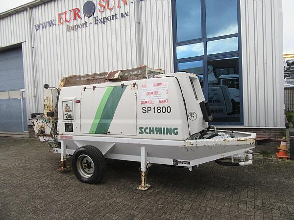 2014 SCHWING SP1800 D 129KW trailer pump - Kleine betonpomp: afbeelding 1 2014 SCHWING SP1800 D 129KW trailer pump - Kleine betonpomp: afbeelding 1