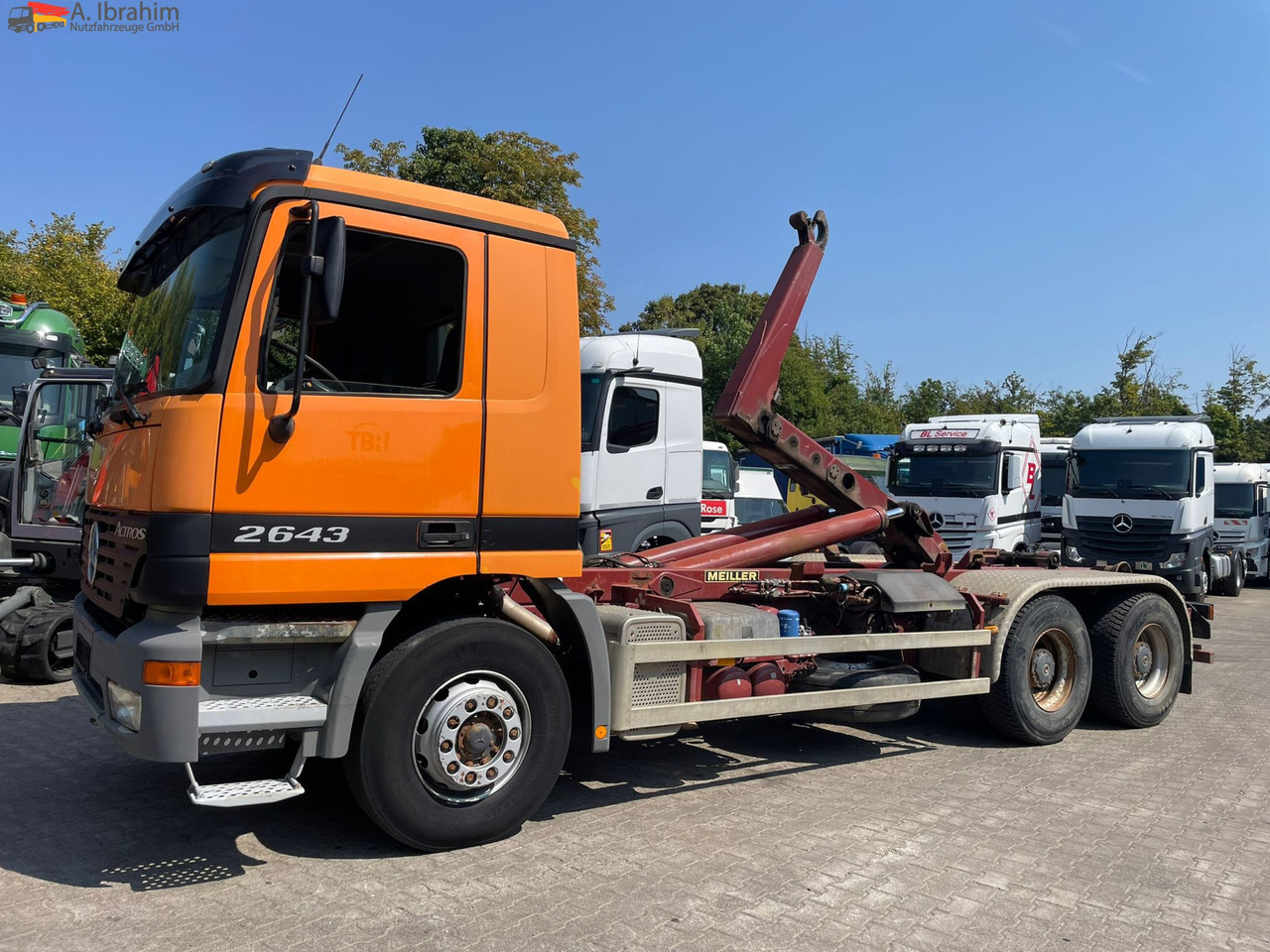 Mercedes-Benz 2643 6x4 | Blatt Luft | Meiller Haken, mp1 - Haakarmsysteem vrachtwagen: afbeelding 1 Mercedes-Benz 2643 6x4 | Blatt Luft | Meiller Haken, mp1 - Haakarmsysteem vrachtwagen: afbeelding 1