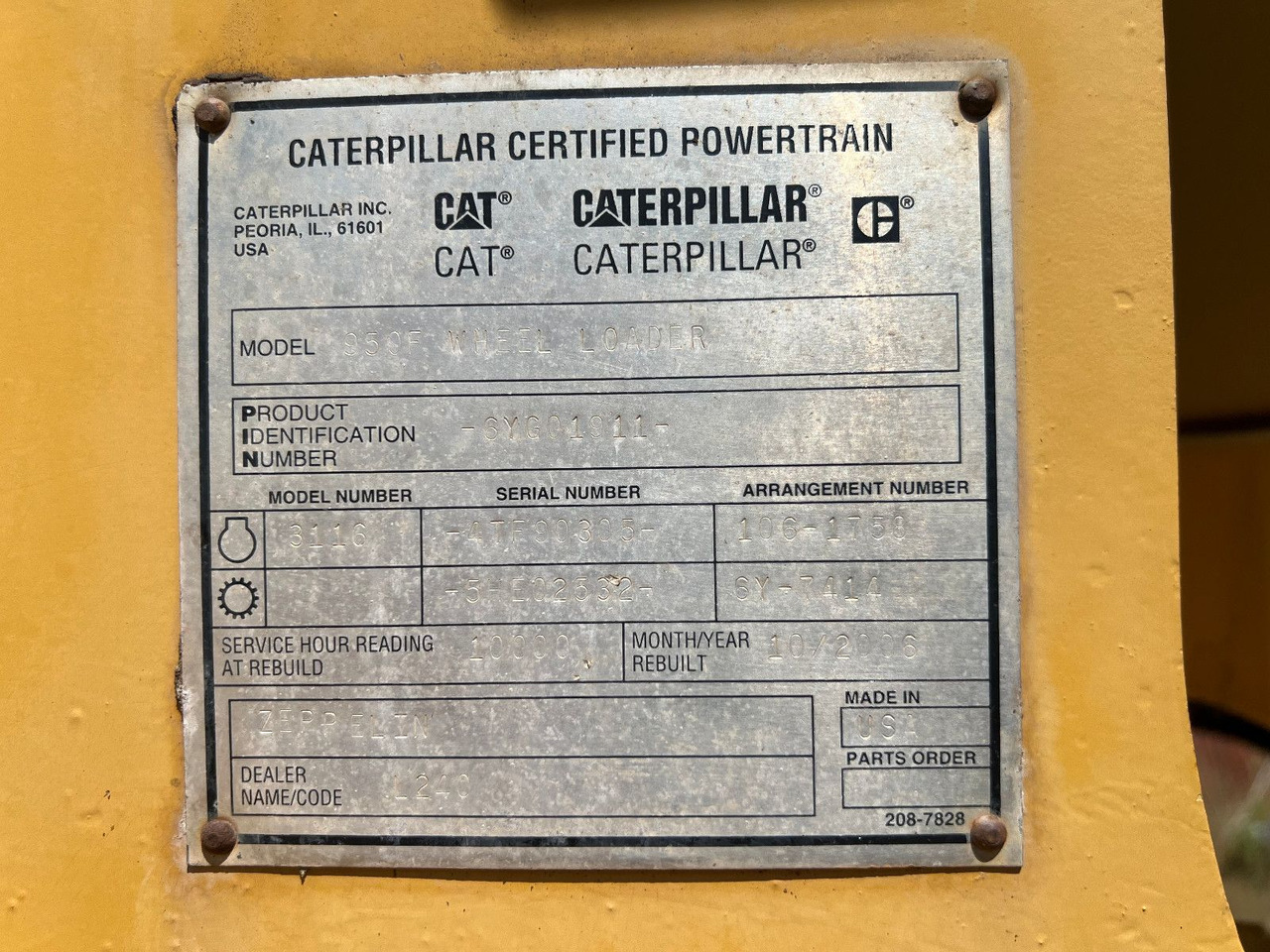 CAT 950 F - Wiellader: afbeelding 4 CAT 950 F - Wiellader: afbeelding 4