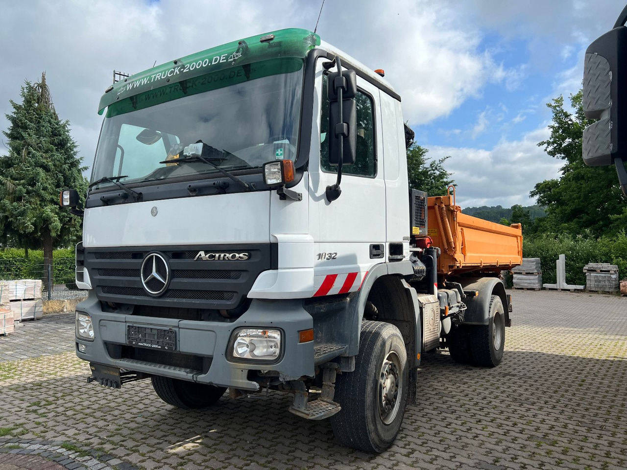 Mercedes-Benz 1832 AK PK 10500 - Kipper vrachtwagen, Kraanwagen: afbeelding 3 Mercedes-Benz 1832 AK PK 10500 - Kipper vrachtwagen, Kraanwagen: afbeelding 3