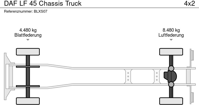 Chassis vrachtwagen DAF LF 45 Chassis Truck: afbeelding 14