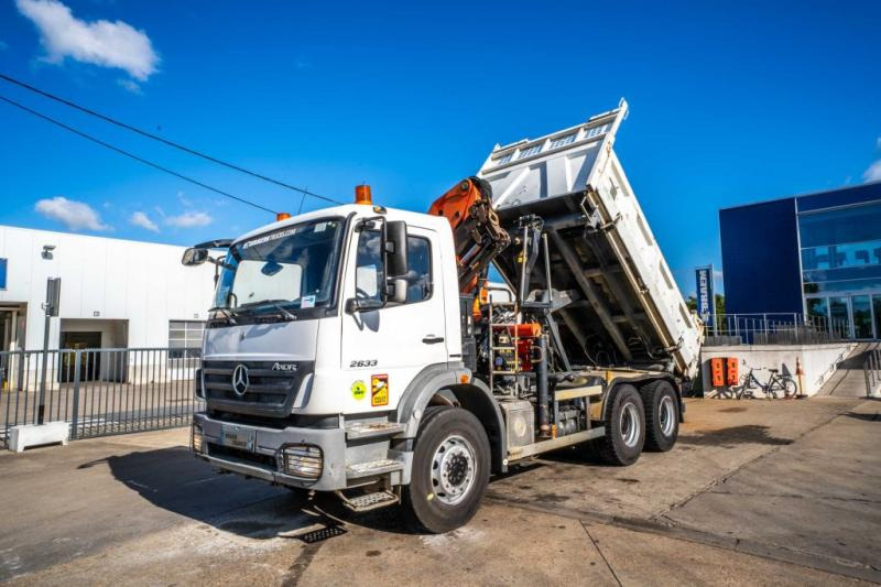 Mercedes AXOR 2633+BIBENNE+PALFINGER 18T/m /3XHydr. - Kipper vrachtwagen, Kraanwagen: afbeelding 1 Mercedes AXOR 2633+BIBENNE+PALFINGER 18T/m /3XHydr. - Kipper vrachtwagen, Kraanwagen: afbeelding 1