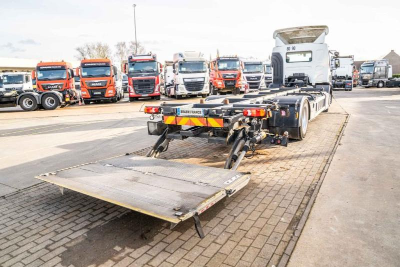 Containertransporter/ Wissellaadbak vrachtwagen Renault D19 280 DXI+DHOLLANDIA: afbeelding 8