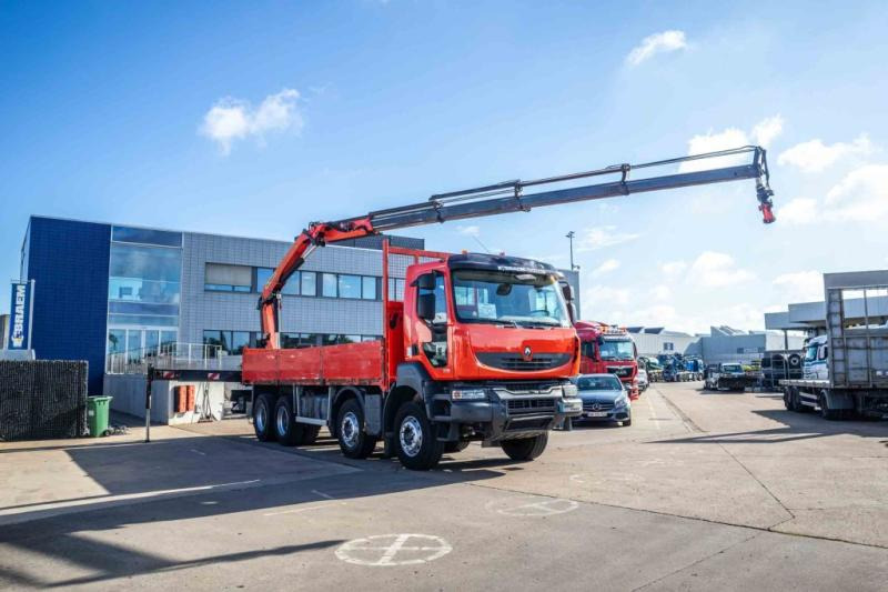 Renault KERAX 380DXI+E5+PK18TM/4EXT - Vrachtwagen met open laadbak, Kraanwagen: afbeelding 2 Renault KERAX 380DXI+E5+PK18TM/4EXT - Vrachtwagen met open laadbak, Kraanwagen: afbeelding 2