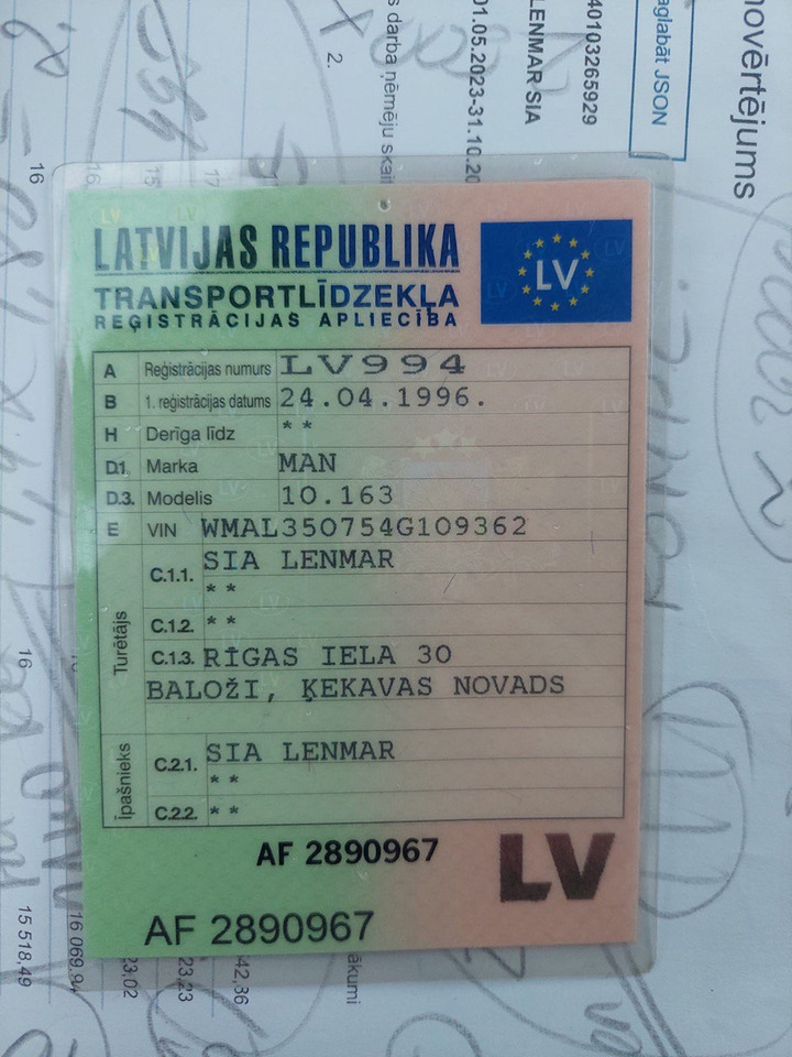 Schuifzeilen vrachtwagen MAN: afbeelding 13 Schuifzeilen vrachtwagen MAN: afbeelding 13