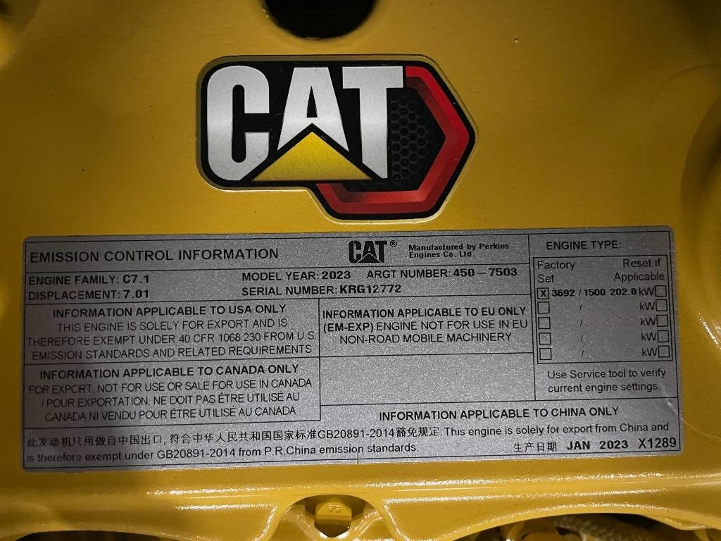 Nieuw Industrie generator CAT DE220E0 - 220 kVA Generator - DPX-18018: afbeelding 22 Nieuw Industrie generator CAT DE220E0 - 220 kVA Generator - DPX-18018: afbeelding 22