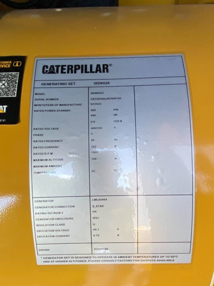 Leasing CAT DE500GC - 500 kVA Stand-by Generator - DPX-18220  CAT DE500GC - 500 kVA Stand-by Generator - DPX-18220: afbeelding 6