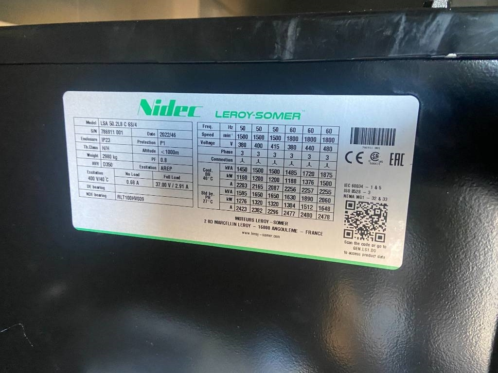 Industrie generator Perkins 4012-46TAG2A - 1.650 kVA Generator - DPX-19823: afbeelding 22