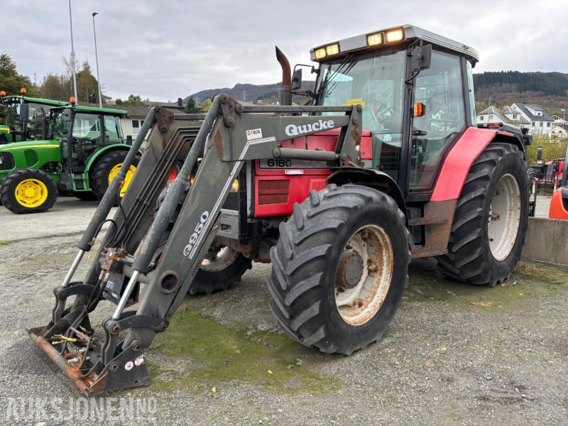 1996 Massey Ferguson 6180. Quicke Q950 Frontlaster - Tractor: afbeelding 2 1996 Massey Ferguson 6180. Quicke Q950 Frontlaster - Tractor: afbeelding 2