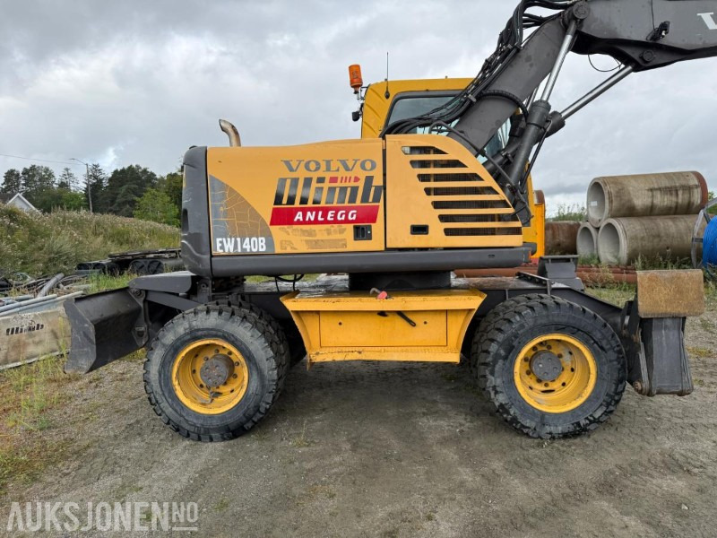 2006 Volvo EW140B Hjulgraver m/pallegaffel og skuff - Steelwrist tiltrotator. - Graafmachine: afbeelding 4 2006 Volvo EW140B Hjulgraver m/pallegaffel og skuff - Steelwrist tiltrotator. - Graafmachine: afbeelding 4
