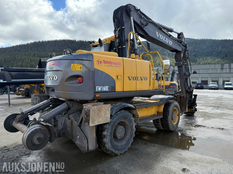 2008 Volvo EW160C hjulgraver - jernbanerigget - tiltrotator - Graafmachine: afbeelding 4 2008 Volvo EW160C hjulgraver - jernbanerigget - tiltrotator - Graafmachine: afbeelding 4