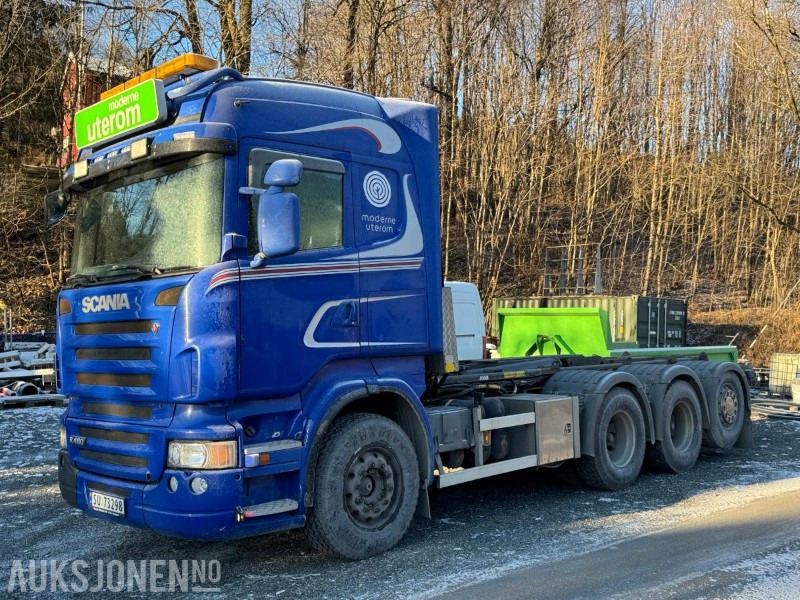 2009 Scania R480 krokbil / 4-akslet / Nylig EU-godkjent - Haakarmsysteem vrachtwagen: afbeelding 1 2009 Scania R480 krokbil / 4-akslet / Nylig EU-godkjent - Haakarmsysteem vrachtwagen: afbeelding 1
