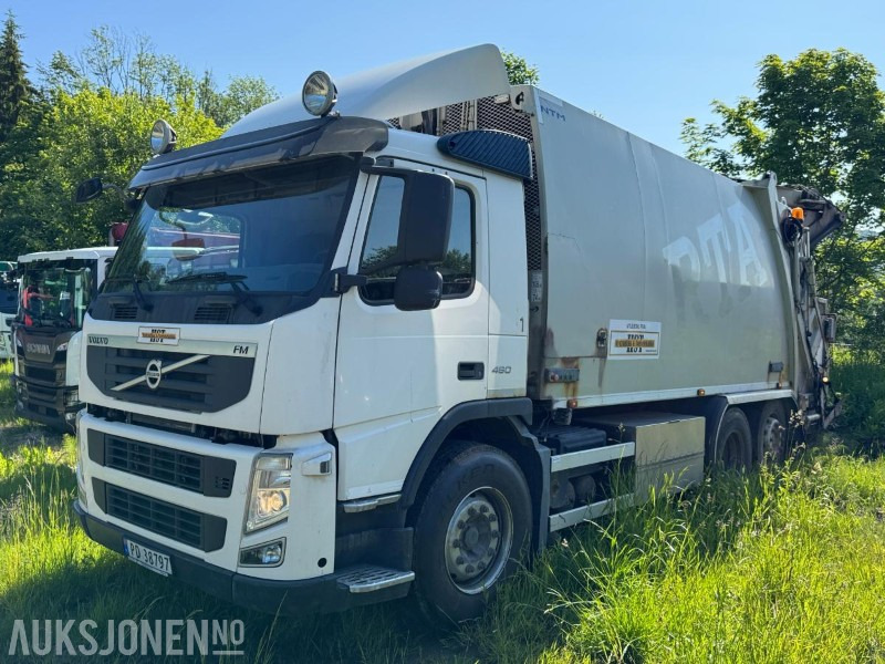 2011 Volvo FM6X2 komprimatorbil med kran / EU-godkjent - Vuilniswagen: afbeelding 1 2011 Volvo FM6X2 komprimatorbil med kran / EU-godkjent - Vuilniswagen: afbeelding 1