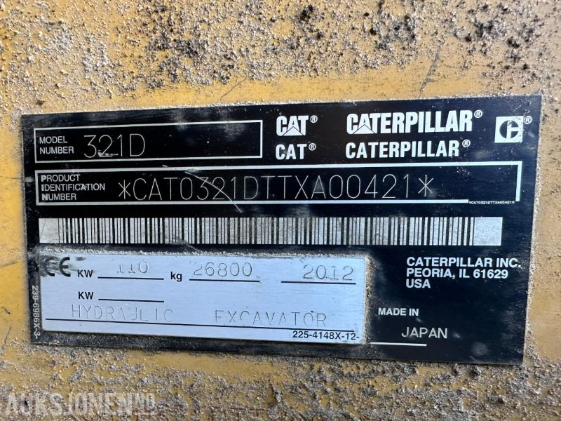 2012 CAT 321DLCR GRAVEMASKIN MED ROTORTILT- 11356 TIMER - NYLIG SERTIFISERT MARS 2025 - Graafmachine: afbeelding 5 2012 CAT 321DLCR GRAVEMASKIN MED ROTORTILT- 11356 TIMER - NYLIG SERTIFISERT MARS 2025 - Graafmachine: afbeelding 5