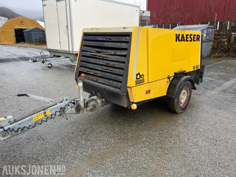2012 Kaeser M 80 tilhenger kompressor med 2654 timer - Bouwmaterieel: afbeelding 1 2012 Kaeser M 80 tilhenger kompressor med 2654 timer - Bouwmaterieel: afbeelding 1