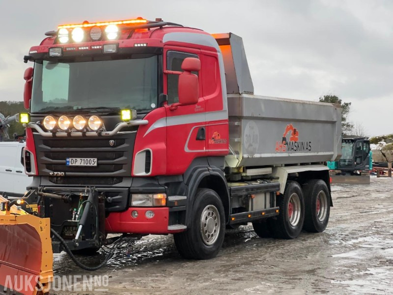 2012 Scania R 730 6x4 - Brøyterigget tippbil - Kipper vrachtwagen: afbeelding 1 2012 Scania R 730 6x4 - Brøyterigget tippbil - Kipper vrachtwagen: afbeelding 1