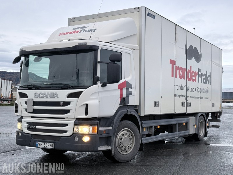 2013 Scania P280 4x2 skapbil med full sideåpning - Bakwagen: afbeelding 1 2013 Scania P280 4x2 skapbil med full sideåpning - Bakwagen: afbeelding 1