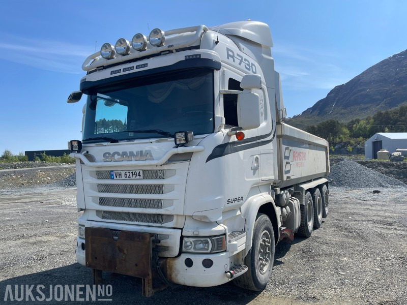 2014 Scania R730 Tridem Brøyterigget tippbil m/ underliggende skjær fra 2021! Euro 6 - Kipper vrachtwagen: afbeelding 1 2014 Scania R730 Tridem Brøyterigget tippbil m/ underliggende skjær fra 2021! Euro 6 - Kipper vrachtwagen: afbeelding 1