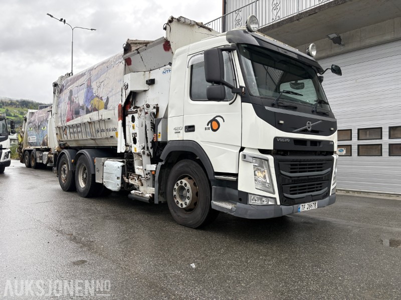 2014 Volvo FM420 EURO 6 sidelaster / komprimatorbil / renovasjonsbil - EU godkjent til 31.08.2026 - Vuilniswagen: afbeelding 2 2014 Volvo FM420 EURO 6 sidelaster / komprimatorbil / renovasjonsbil - EU godkjent til 31.08.2026 - Vuilniswagen: afbeelding 2